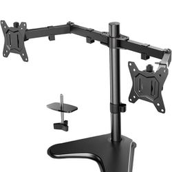 Dual Monitor Stand For 13 - 32 Inch Screens