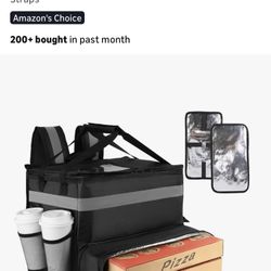 Food Delivery Bag,Large Insulated Backpack