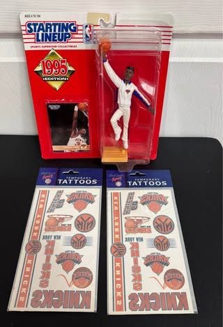 New York Knicks NBA Starting Line Up Figure and Temp Tats $15 for All