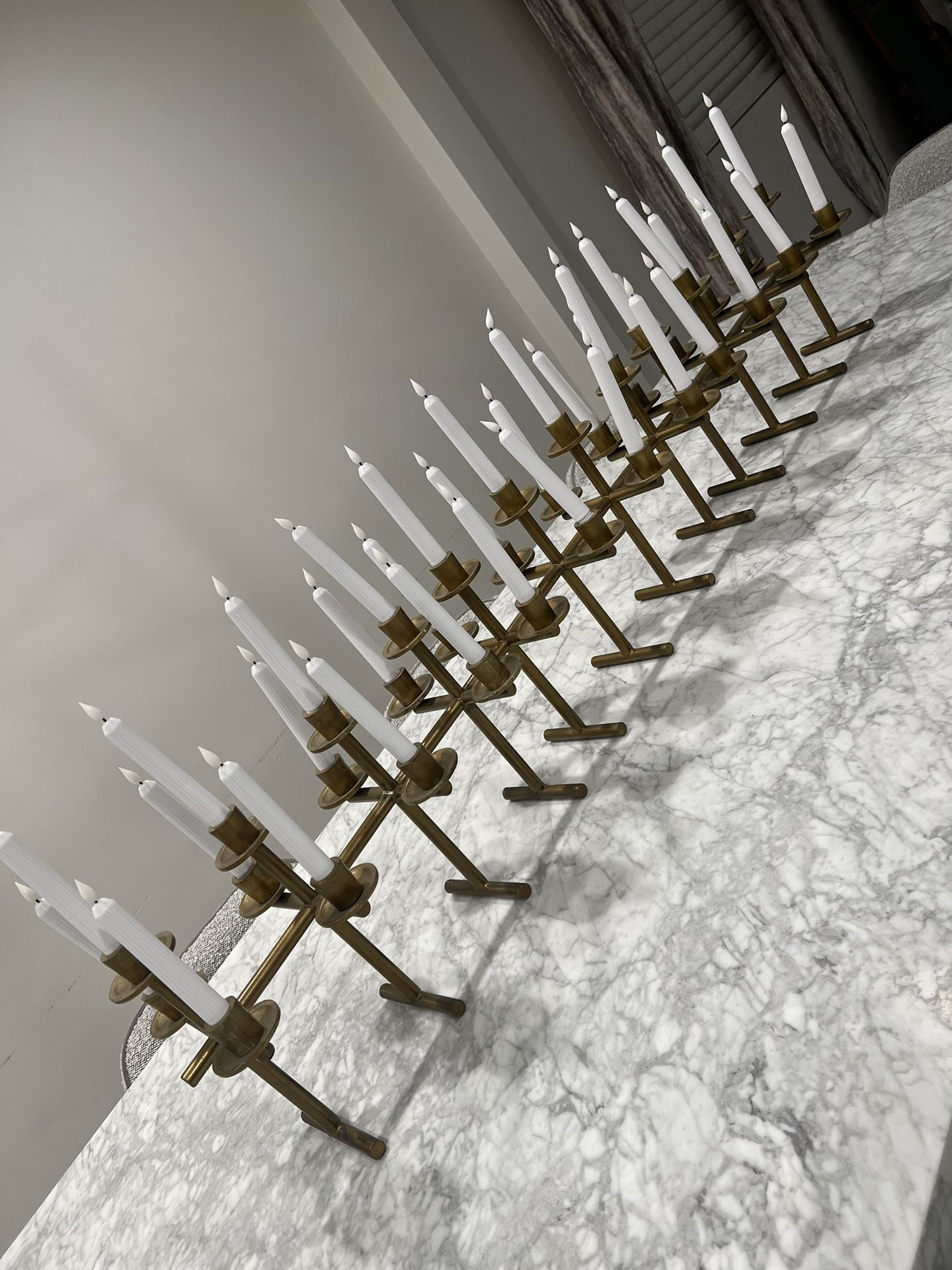 Brass Table Candelabra Centerpiece
