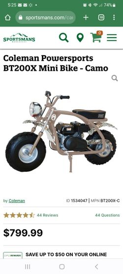 Bt200x Princess Auto Coleman Trail Bike Coleman BT200X Mini Bike