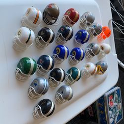 Vintage Football Helmet Collection