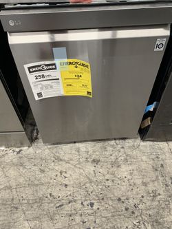 LG dishwasher in stainless steel new open box