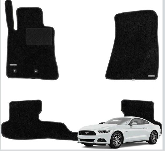 WENNEBIRD Superior Carpet Floor Mats for 2015-2025 Ford Mustang (Not for Mach-E), 0.6-Inch Ultra-Thick, Noise-Reducing, All-Weather Waterproof Anti-Sl