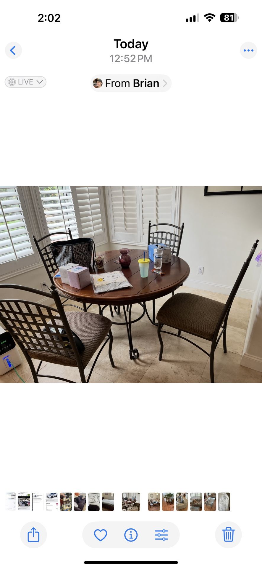 Table and Chairs