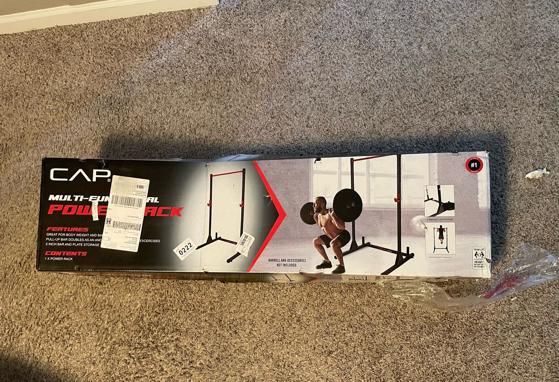 CAP Barbell Multi-Functional Power and Squat Rack with Bar Holder
