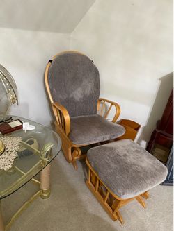 Gliding rocker and ottoman