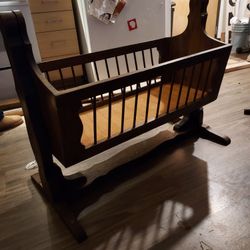 Authentic Amish-Made Solid Wood Cradle - Heirloom Quality - $200 (Retails $1,400
