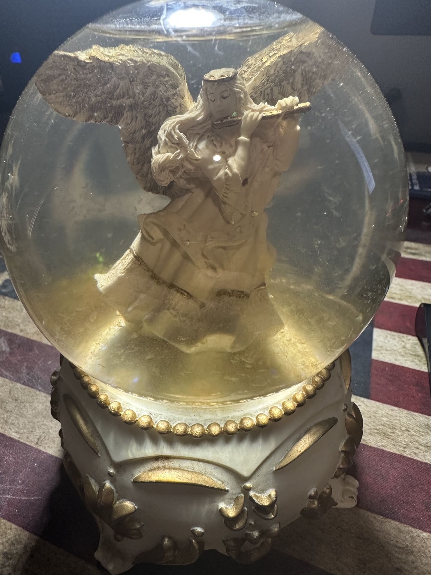 Christmas Angel snow globe With Music