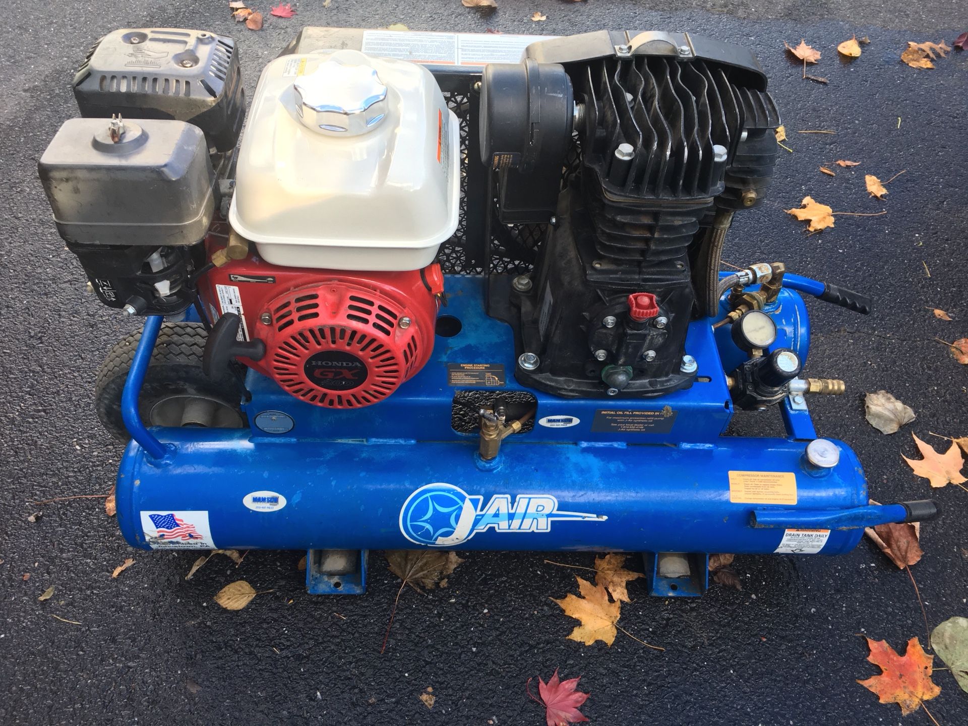 JAIR- Commercial- Honda-6.5hp-Portable Air Compressor