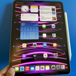 128GB Apple IPad Pro 11” 4th Generation (2022 Latest Model / M2 chip ) with Keyboard, pen & Accessories (apple care + 03/ 2025)