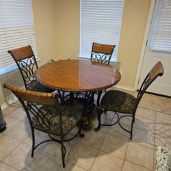Solid Wood Table & Chairs