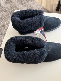 Black Suede Shearling Ankle Boots