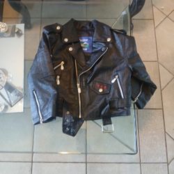 Outdoor Habitat Leather Jacket Size 5t