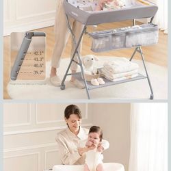 Baby Changing Table with Wheels