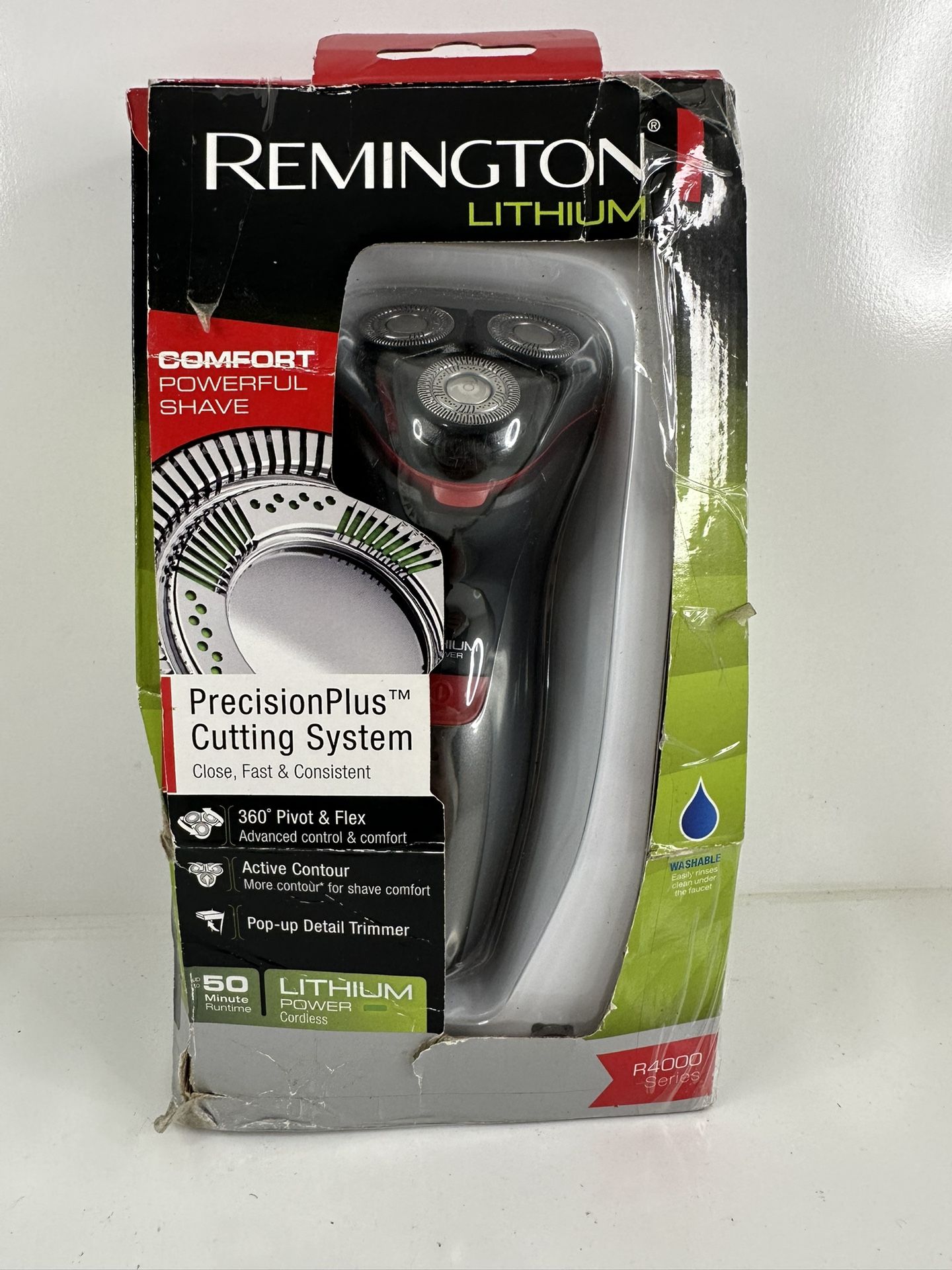 Remington Lithium Rotary Shaver PR1340 – PrecisionPlus Heads – NEW (Box Damaged)