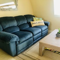 Blue Recliner Couch