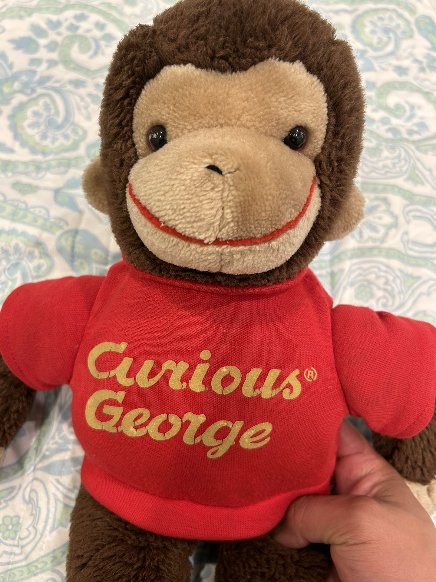 VINTAGE 1990 Curious George Stuffed Plush Monkey Margret Rey GUND