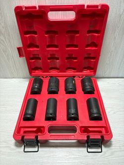 Sunex 3/4" Drive 8 Piece Deep Sae Impact Socket Set - SUN4681 (A1G014440)