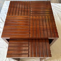 2 Solid Wood Nesting Tables