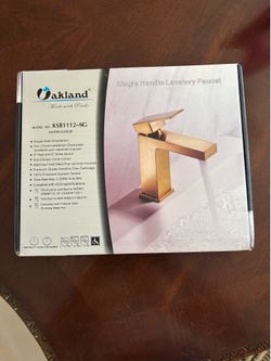 New Satin Gold Bathroom Faucet