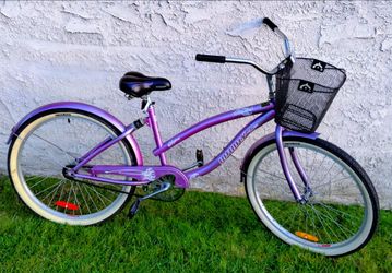 Women's infinity Lahaina 26" Beach Cruiser bike bicicleta basket