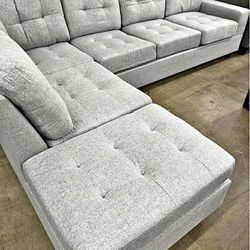 Brand New Light Grey Sectional Sofa 