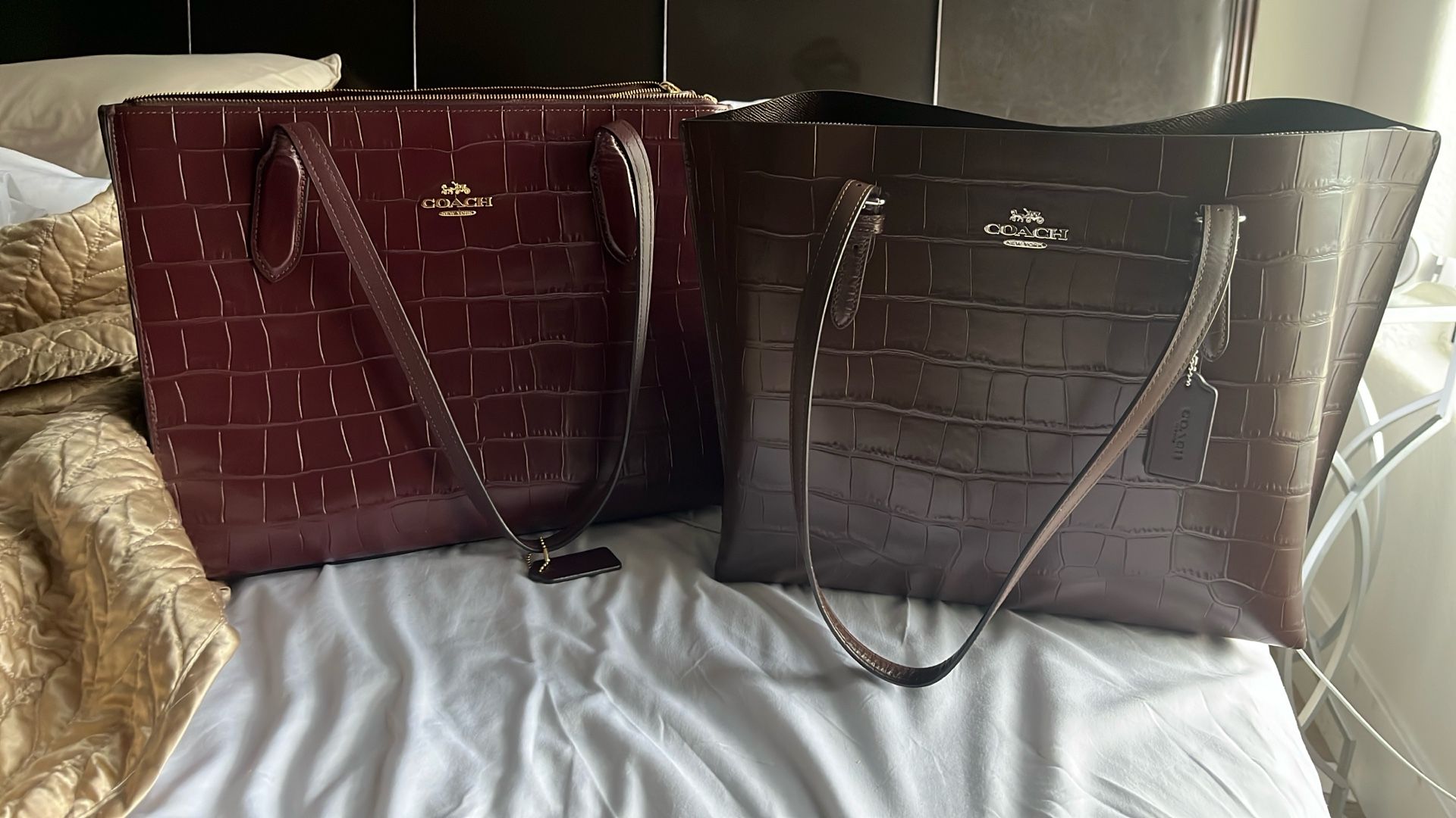 Coach Croc- Embossed Handbags