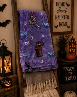 Fanta zombie monster Halloween throw novelty throw blanket 70x60