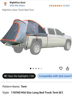 Truck bed tent