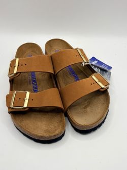 Birkenstock Arizona Soft Footbed Mink Nubuck Sandals EU 39 Women’s 8 Men’s 6 New
