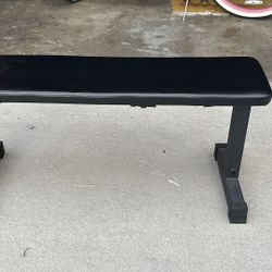 Home gym Flat Bench + Weights