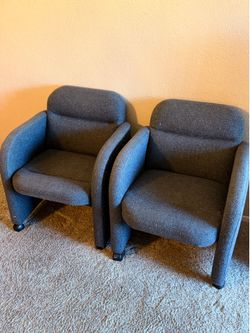 Set of 2 Grey Chairs