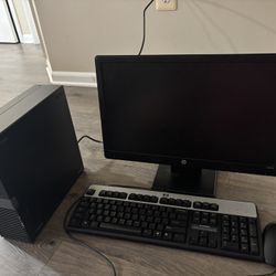 HP Desktop Computer Set – Monitor, Keyboard & Mouse Included