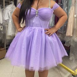 Lilac Short Dress XL 
