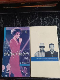 WHITNEY HOUSTON AND PET SHOP BOYS VHS 📼 TAPES LOT $20 FINAL PRICE READ DESCRIPTION AND SEE ALL PICTURES