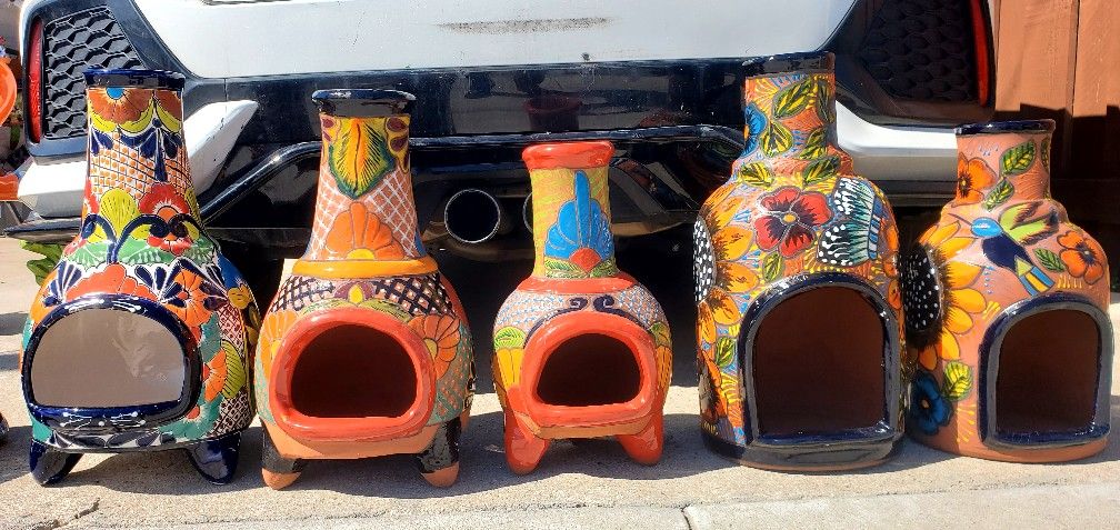 Macetas De Talavera Diferentes Colores Y Diseños. 