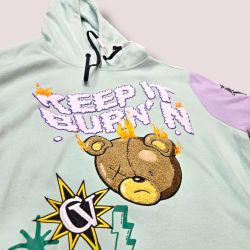 Offwhite Lavender And Mint Men’s Hoodie Jogger Set