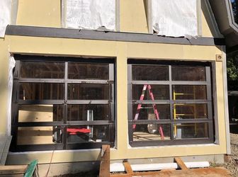 Black Glass Garage Doors