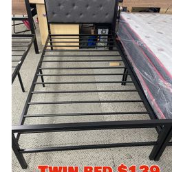 Twin Bed Metal Frame 