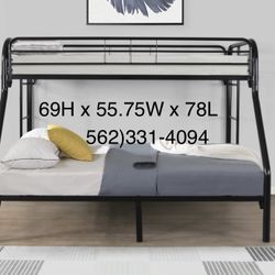 New Metal Bunkbed W/new Mattresses
