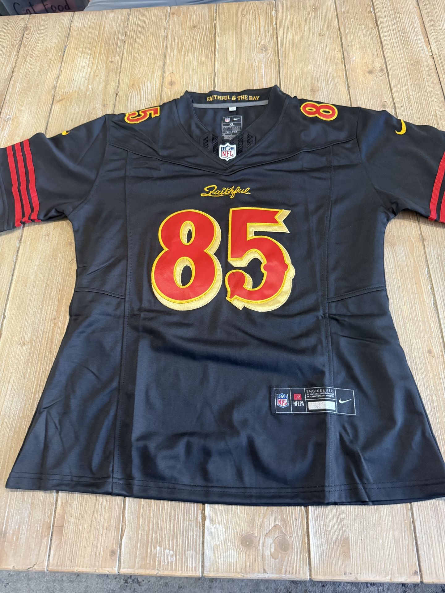 Women Xl Niners Rivalry Kittle Jersey