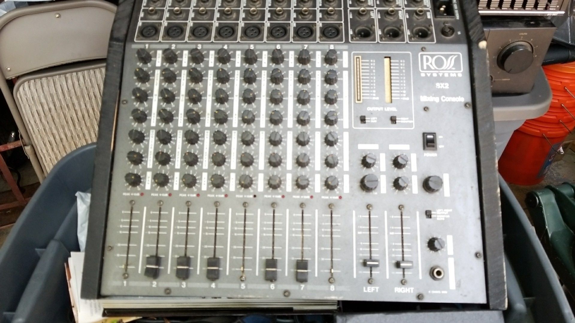 ROSS SYSTEMS 8 CHANNEL 8X2 STUDIO DJ MIXER MIXING CONSOLE BAND