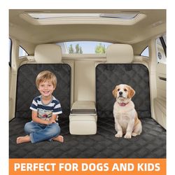 Back Seat Pet Bed Mat Protector Waterproof Bench Car Seat Cover, Nonslip Pet Car Bed Dog Hammock for Car, SUV, Truck