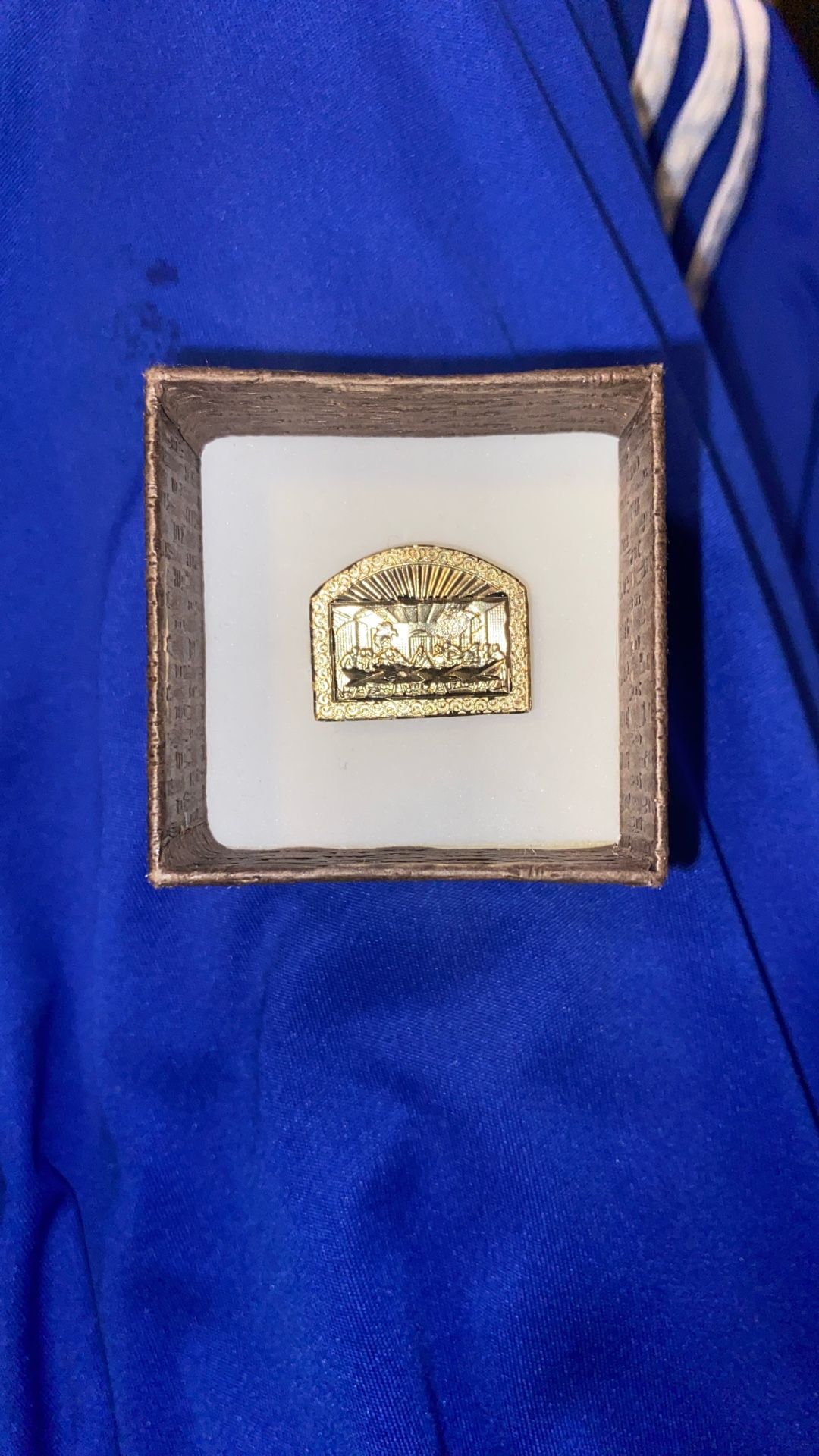 Gold 10k last supper ring
