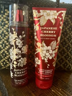 Bath Body Works Japanese Blossom Fine Fragrance Mist Spray Body Lotion