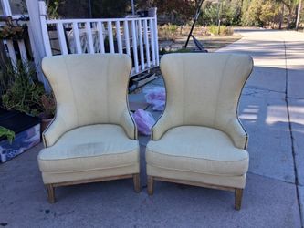 2 high back chairs