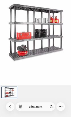 Plastic shelving