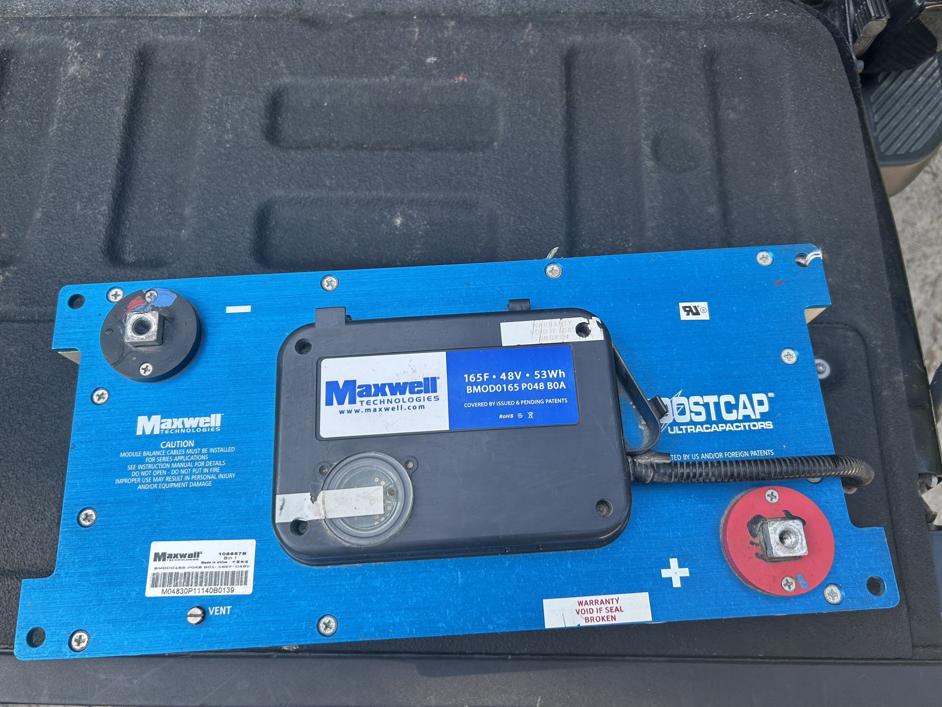 Very Negotiable Maxwell Technologies Super capacitor- 165F . 48V . 53Wh