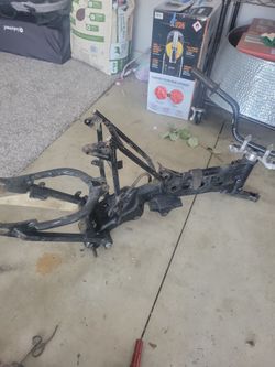 Black klx110 frame